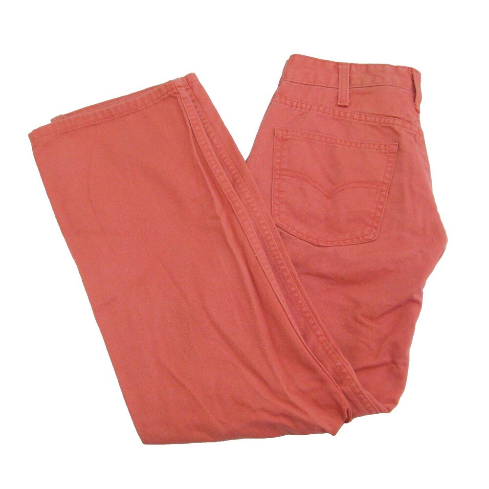 Levi's 505 Pink Jeans Womens Size 28x28 Denim Pants 5 Pockets Straight Fit